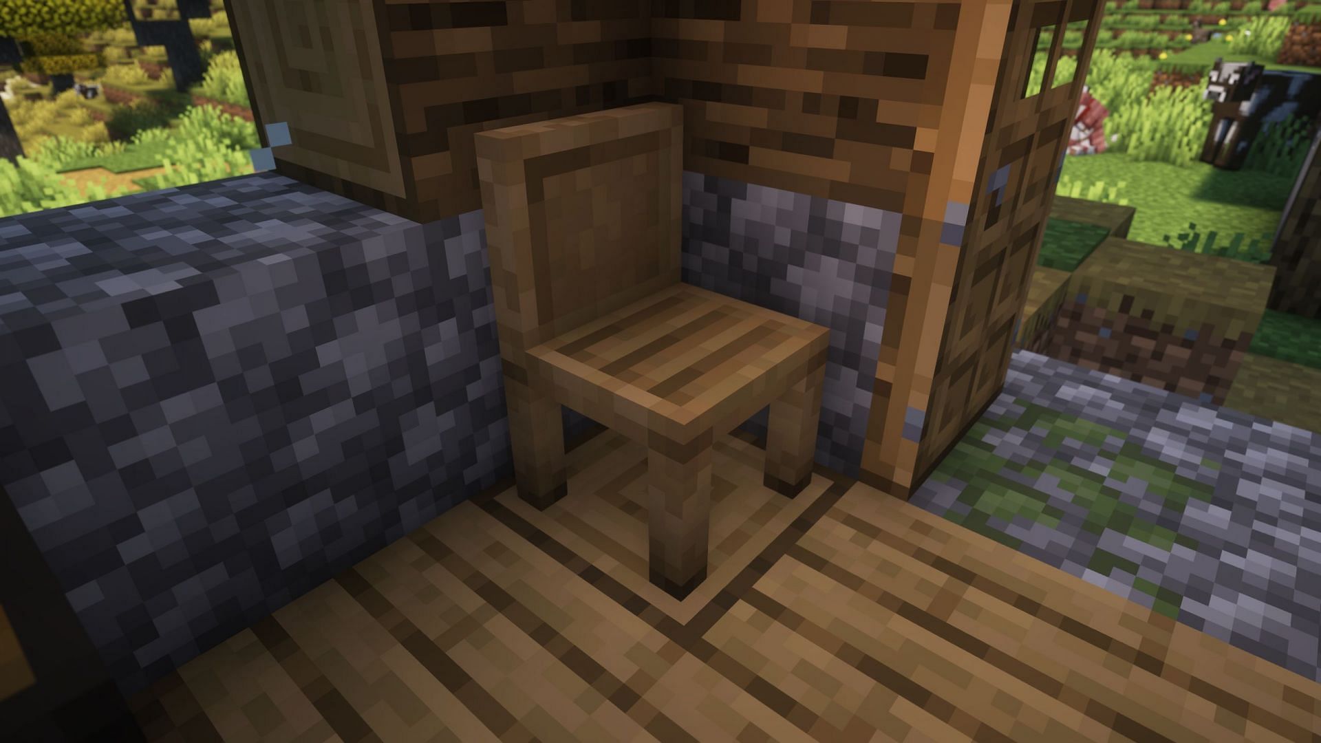 Chair is a great furniture block that should have been added to the game a long time ago (Image via Sportskeeda Gaming || Mojang Studios)